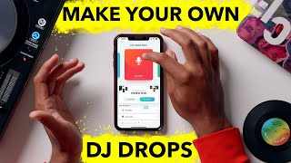 How to make DJ drops for free on your phone  Step by Step Guide [upl. by Nikki745]