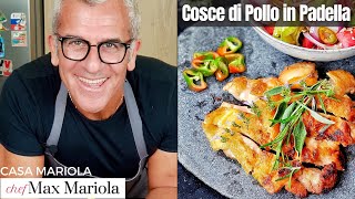 🍗 COSCE di POLLO in PADELLA con INSALATA ricca e leggera 🙂 DELIZIOSO Ricetta Chef Max Mariola [upl. by Bowers]