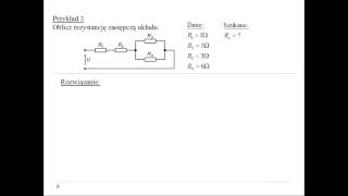 Obliczenie rezystancji zastępczej [upl. by Witt235]