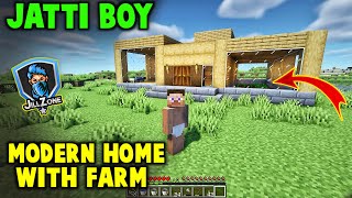 Minecraft Basic Home with Farm  JILL ZONE [upl. by Anneliese]