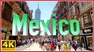 4K WALK MEXICO CITY virtual walk CDMX slow tv TRAVEL VIDEO documentary [upl. by Dysart172]