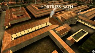 Animation of ancient Roman Fort in Caerleon Wales [upl. by Skiba]