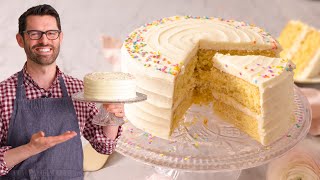 The Most AMAZING Vanilla Cake Recipe [upl. by Kesia929]