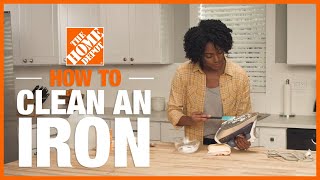 How to Clean an Iron  Cleaning Tips  The Home Depot [upl. by Attiuqaj]