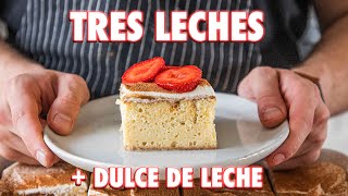 Easy Tres Leches Cake Completely From Scratch [upl. by Britt]