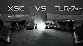 Surefire XSC vs Streamlight TLR7 Sub  Best Subcompact light for a Sig Sauer 365 [upl. by Aynodal]