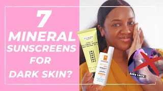 🚫👻 BEST Mineral Sunscreen for Darker Skin NO White Cast [upl. by Ahsatam]