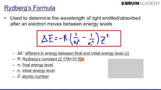 Using Rydbergs Formula [upl. by Ronyam]