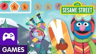 Sesame Street Grovers Winter Games  Game Video [upl. by Richlad]