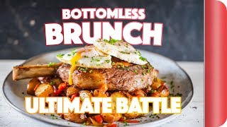 THE ULTIMATE BOTTOMLESS BRUNCH BATTLE  Sorted Food [upl. by Yroj]