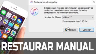 ¿Cómo restaurar el respaldo de mi iPhone [upl. by Jeuz]