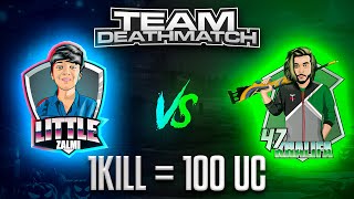 1 kill  100 Uc little Zalmi Vs 47 Khalifa  M24  Friendly TDM [upl. by Haydon]