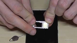 Samsung Galaxy S20 Plus How to insert the SIM card Installation of the nano SIM cards Tutorial [upl. by Jala]