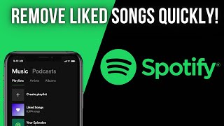 How To Quickly Remove Liked Songs From Spotify [upl. by Arras579]