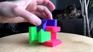 3D Printed Puzzle Cube demonstration [upl. by Archangel]