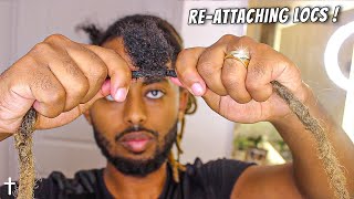 How To Reattach Dreadlocks INSTANTLY  YOU MUST WATCH THIS [upl. by Wrightson]