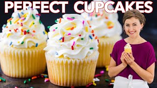 How to Get PERFECT VANILLA CUPCAKES Every Time [upl. by Marlene]