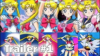 Sailor Moon  All Transformations and attacks 4K Remastered Trailer 1 [upl. by Annalee858]