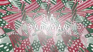 Sia  Snowman Snowed In amp Slowed Down TikTok Remix [upl. by Mella]