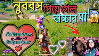 Nooboss Gaming amp BotQueen Gaming  Nibba Nibbi Gameplay  Pubg Mobile Funny Dubbing [upl. by Najar]