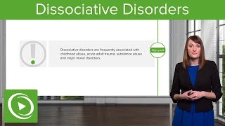 Dissociative Disorders Definitions amp Types – Psychiatry  Lecturio [upl. by Gilliam662]