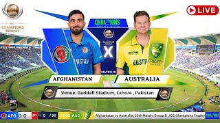 Afghanistan vs Australia Lahore Live Cricket Match Today  AFG vs AUS Live Match Today AFG vs AUS [upl. by Seafowl]