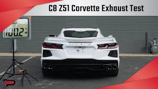 Stock C8 Z51 Corvette Exhaust Sound Test [upl. by Ade]