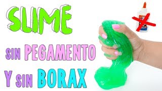 PROBANDO SLIME SIN PEGAMENTO Y SIN BORAX [upl. by Ttirb]