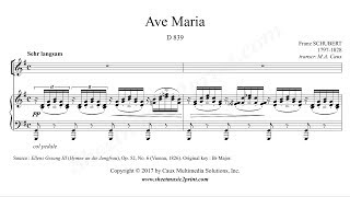 Schubert  Ave Maria  G Major [upl. by Oyr]