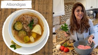 Albondigas  Mexican Meatball Soup  Jenny Martinez [upl. by Ayotak]