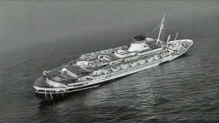 SS Andrea Doria Sinking  Stock Footage [upl. by Ahsin456]