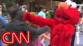 Elmo impersonator rants and cusses at kids [upl. by Nelg]