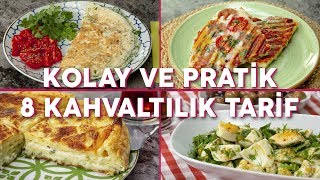 Kolay ve Pratik 8 Kahvaltılık Tarif Seç Beğen  Yemek Tarifleri [upl. by Einahpats]