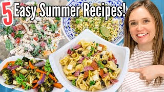 5 of the BEST Pasta Salads amp Side Dishes  EASY amp TASTY Summer Recipes  Julia Pacheco [upl. by Leynwad]