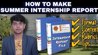 how to Prepare SUMMER INTERNSHIP REPORT  how to Make SUMMER TRAINING REPORT  for BBA Bcom MBA [upl. by Aicre982]