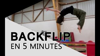 LE BACKFLIP EN 5 MINUTES  salto arrière [upl. by Hochman]