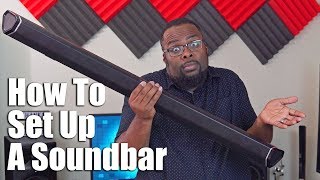 Sound Bar Setup  How To Set Up A Soundbar with HDMI ARC Optical [upl. by Dikmen]