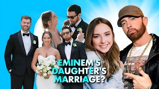 Eminem’s Daughter Hallie Jade Marries Evan MacClintock [upl. by Nnylireg]