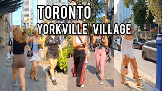 YORKVILLE Village Walking Tour Downtown Toronto Canada 4K [upl. by Suivat]