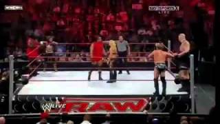 WWE RAW Trish Stratus MVP and Mark Henry vs Beth Phoenix Chris Jericho and Big Show [upl. by Suirauqed607]