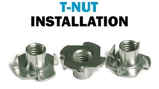 Installing TNuts In Wood  Fasteners101 [upl. by Luy]