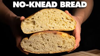 NoKnead Bread Overnight Version The New York Times Recipe [upl. by Annauj]