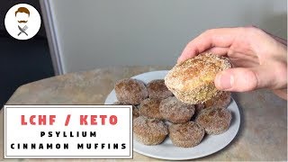 Psyllium amp Cinnamon Muffins  The Keto Kitchen [upl. by Aisauqal459]