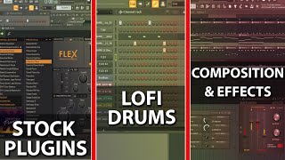 Step By Step How To Make Lofi HipHop With Stock Plugins  FL Studio 20 Tutorial [upl. by Teerpnam]