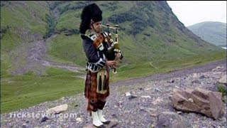 Rannoch Scotland Highlands Roadside Piper  Rick Steves’ Europe Travel Guide  Travel Bite [upl. by Lois]