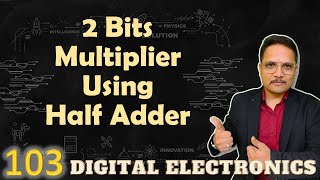 2Bit Multiplier Implementation using Half Adders Designing Circuit and Process [upl. by Yleen]