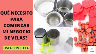 MATERIALES Para Hacer VELAS CASERAS 🗒 Lista COMPLETA [upl. by Acker]