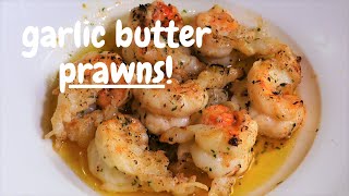 Garlic Butter Prawns  Quick amp Simple 5 Minute Recipe  Keto  Low Carb [upl. by Nosila]