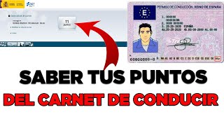 Como Consultar Mis Puntos del Carnet de Donducir en DGT 2025 [upl. by Sirromed]