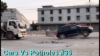 Top 10 Cars Vs Potholes 35  Flying Car Series [upl. by Jacquette599]